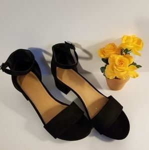 Rampage preowned open toe heeled sandals, size 10